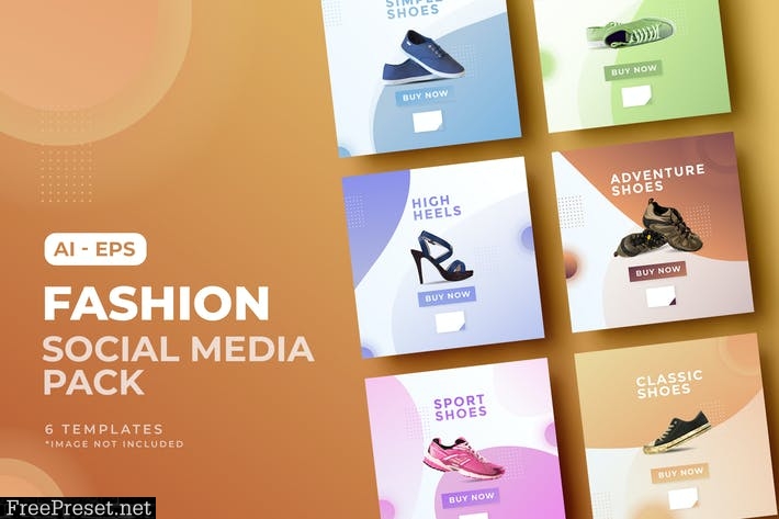 Fashion Shoes Sale Social Media Post Template JG7ZFYM