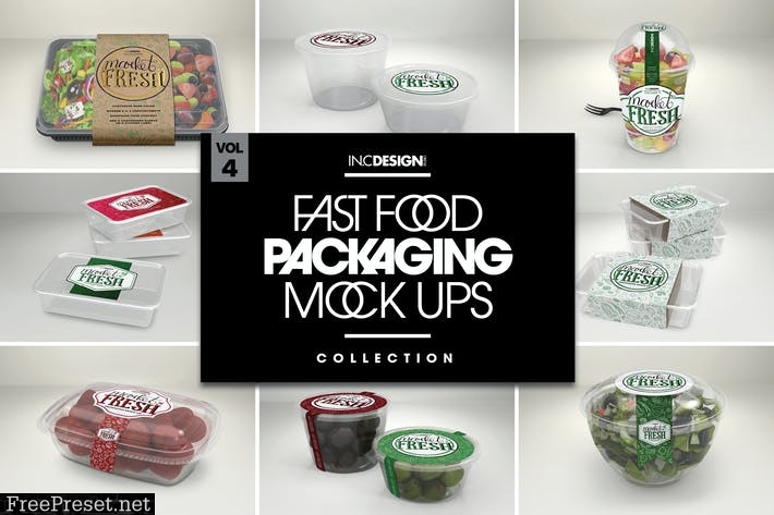 Fast Food Boxes Vol.4: Take Out Packaging MockUps