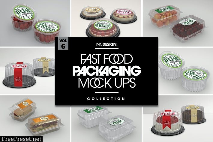 Fast Food Boxes Vol.6: Take Out Packaging Mockups DRBUD9