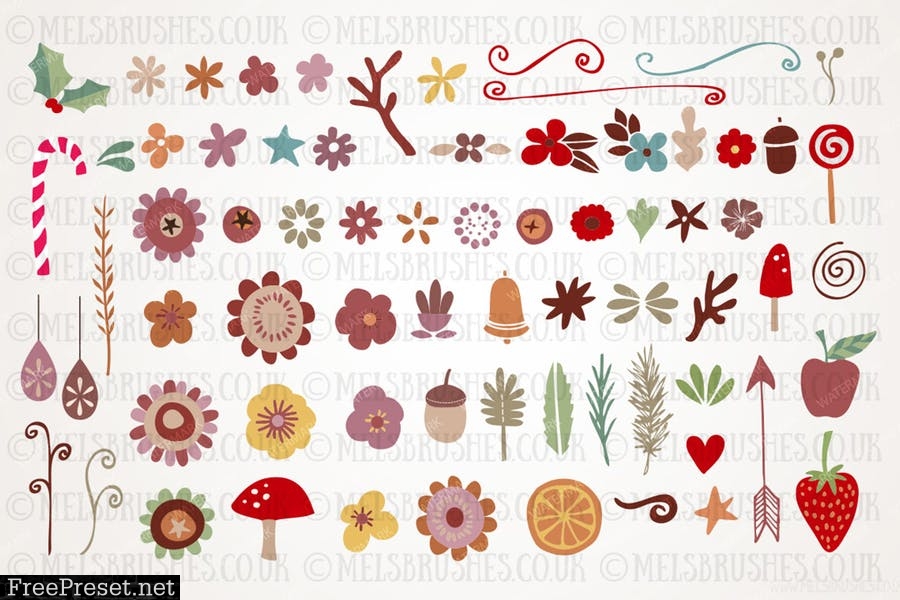 Festive Folk Illustration Bundle EQY7W5