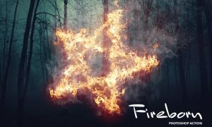 Fireborn CS4+ Photoshop Action SPTRKTE