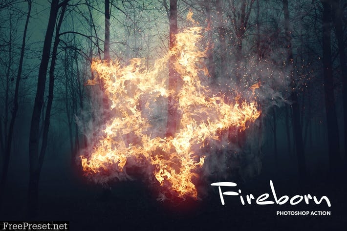 Fireborn CS4+ Photoshop Action SPTRKTE