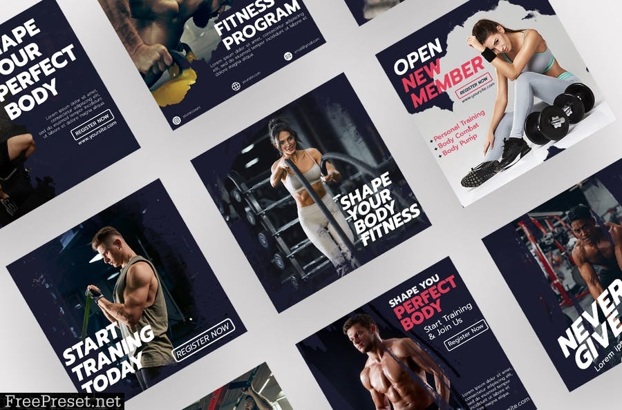 Fitness Instagram Template WG2HZT3