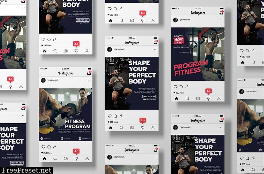 Fitness Instagram Template WG2HZT3