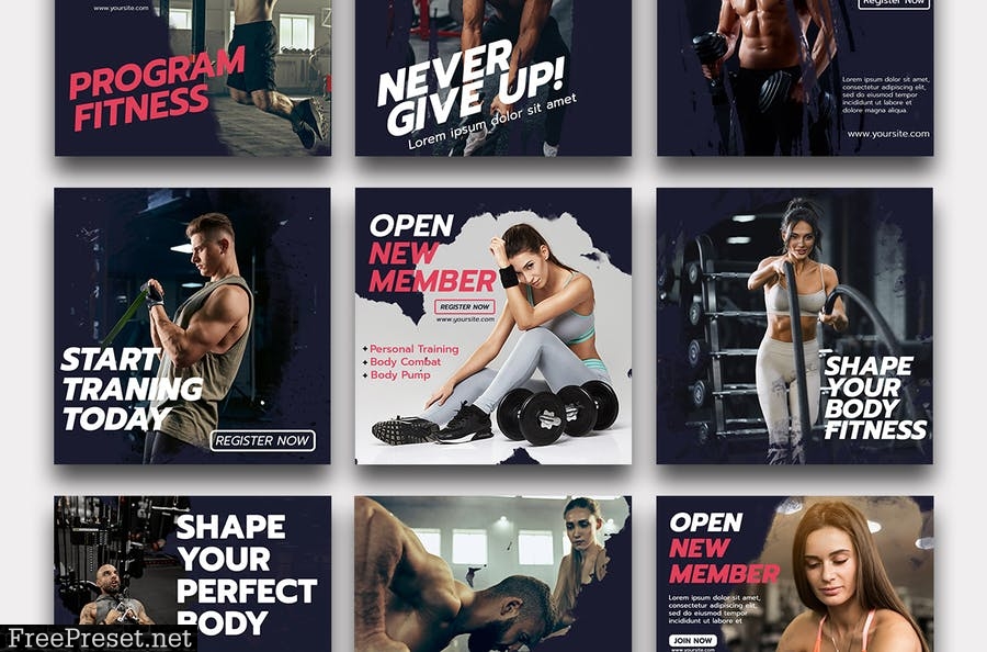 Fitness Instagram Template WG2HZT3