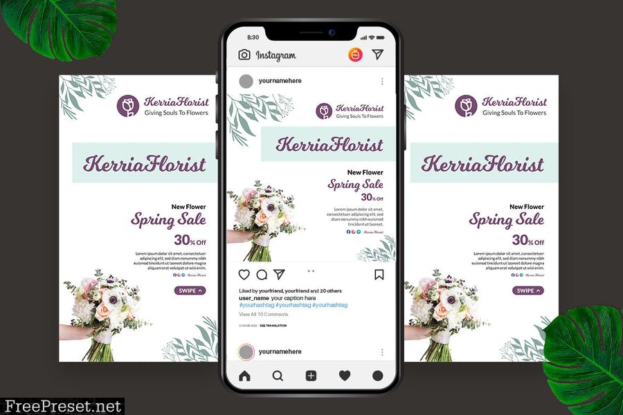 Florist Instagram Post Story RW8LQ6M