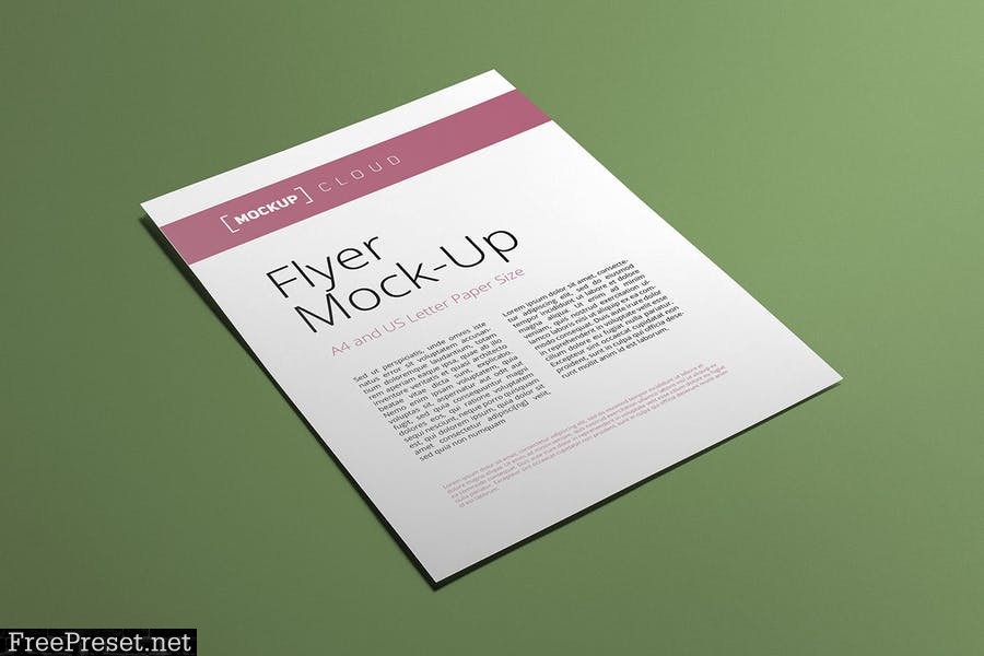 Flyer Mockup Set L2ZAHD