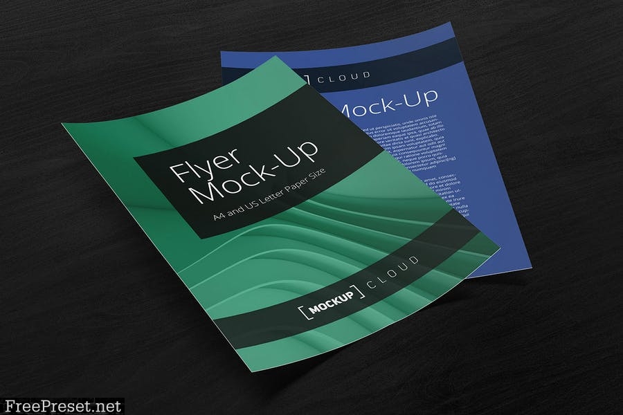 Flyer Mockup Set L2ZAHD