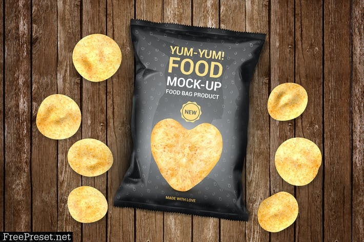 Food Bag Product Mock-Ups