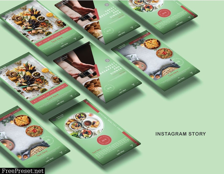 Food Instagram Story & Post FGGDR7Z