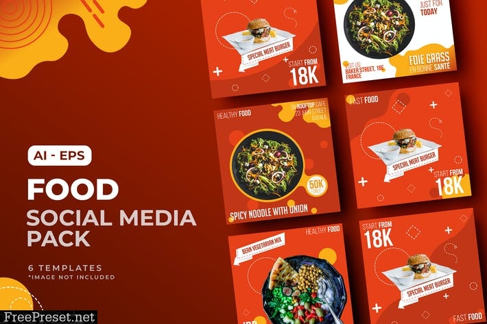 Food Sale Social Media Post Template 9MCXFTN