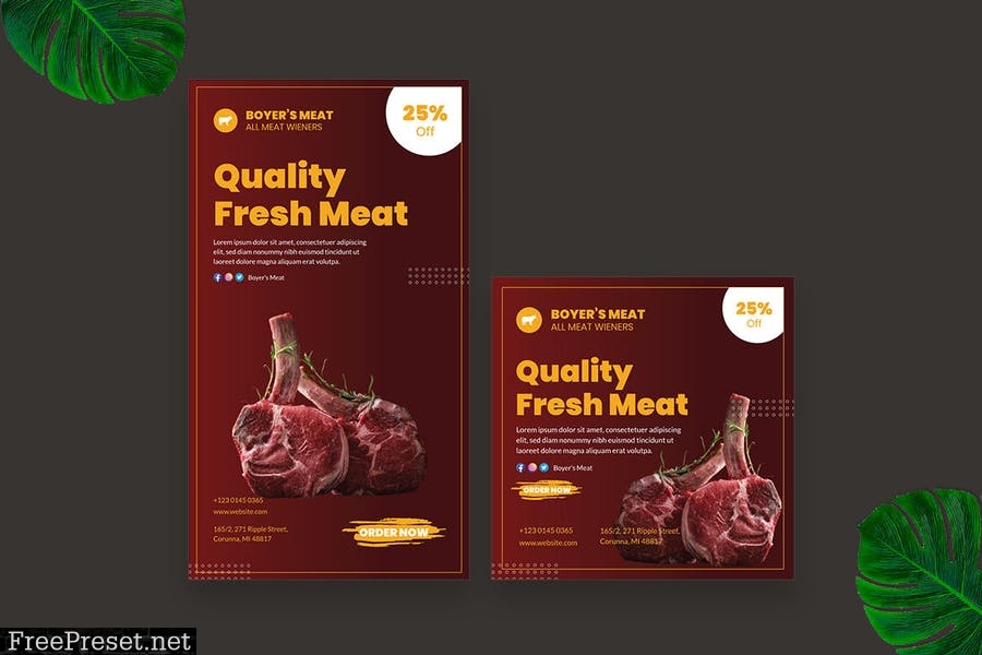 Fresh Meat Instagram Post Story 967K664