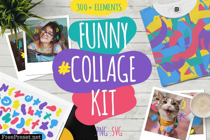 Funny Collage Kit 6N84MEV