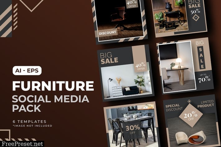 Furniture Sale Social Media Post Template TCUDSQ4