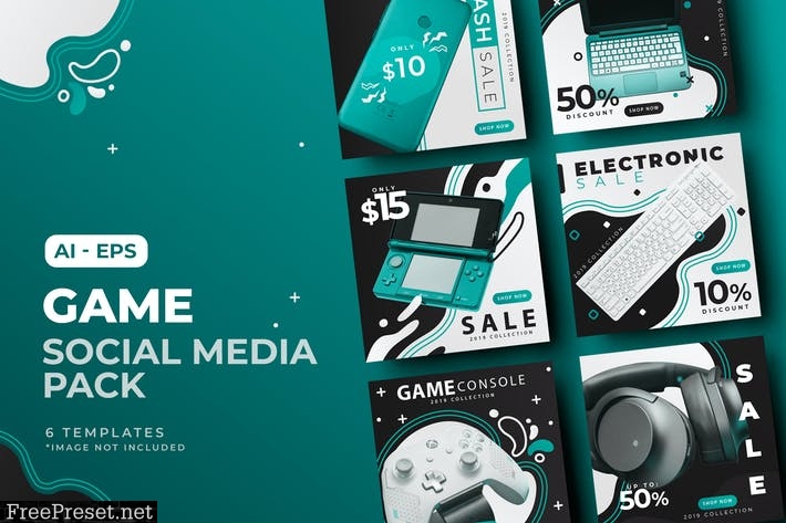 Gaming Sale Social Media Post Template JKKD773