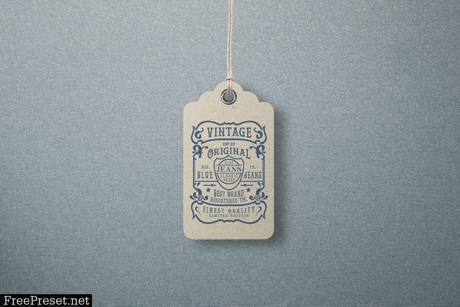 Garment Label Tag Mockups