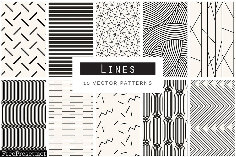 Geometric Seamless Patterns Bundle P5QM7K