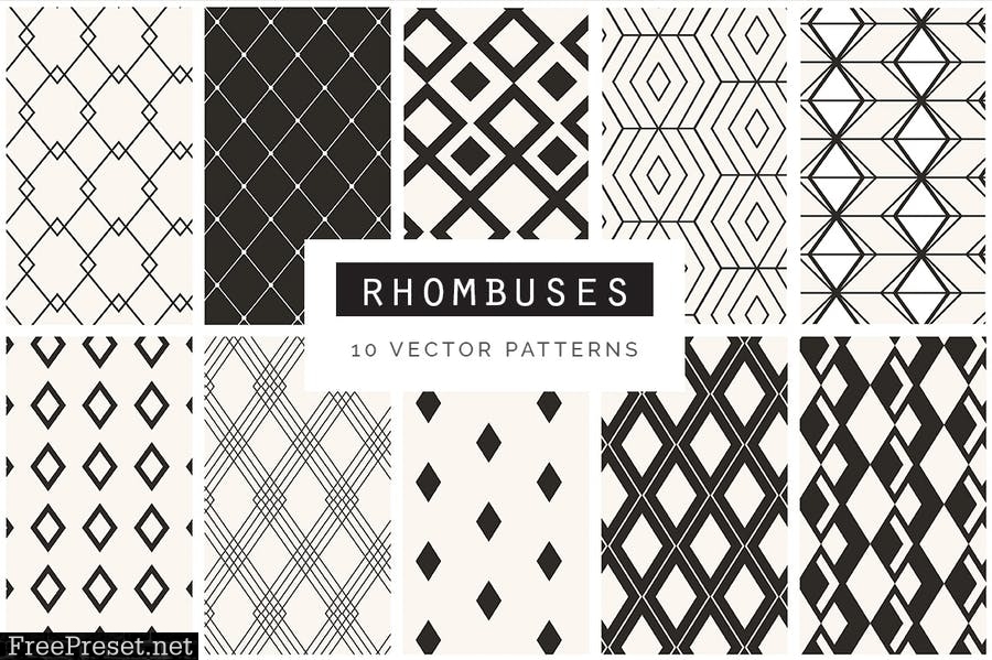 Geometric Seamless Patterns Bundle P5QM7K