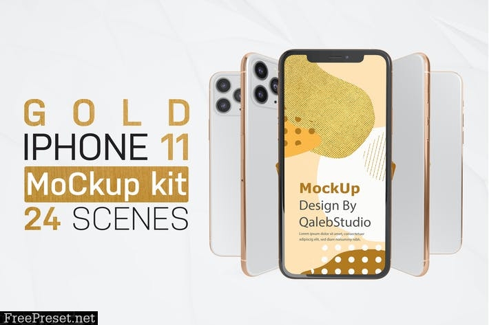 Gold & White iPhone 11 Kit