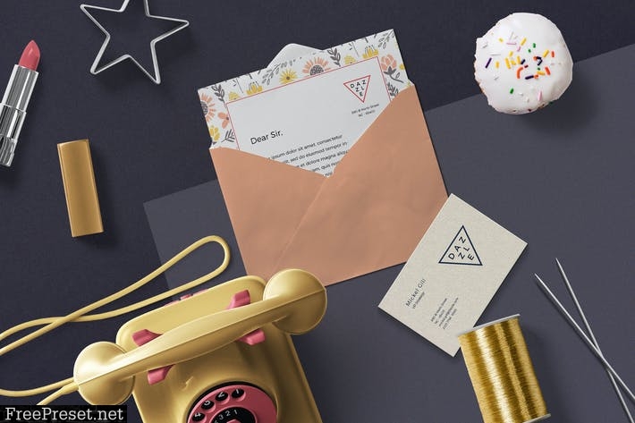 Greeting Card & Envelope Mockups