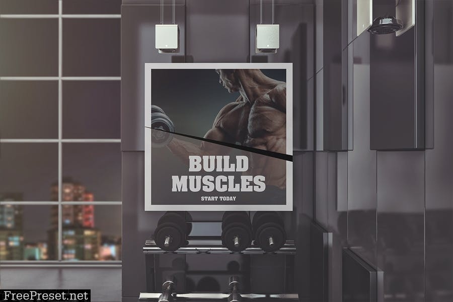 Gym Advertising Mockup