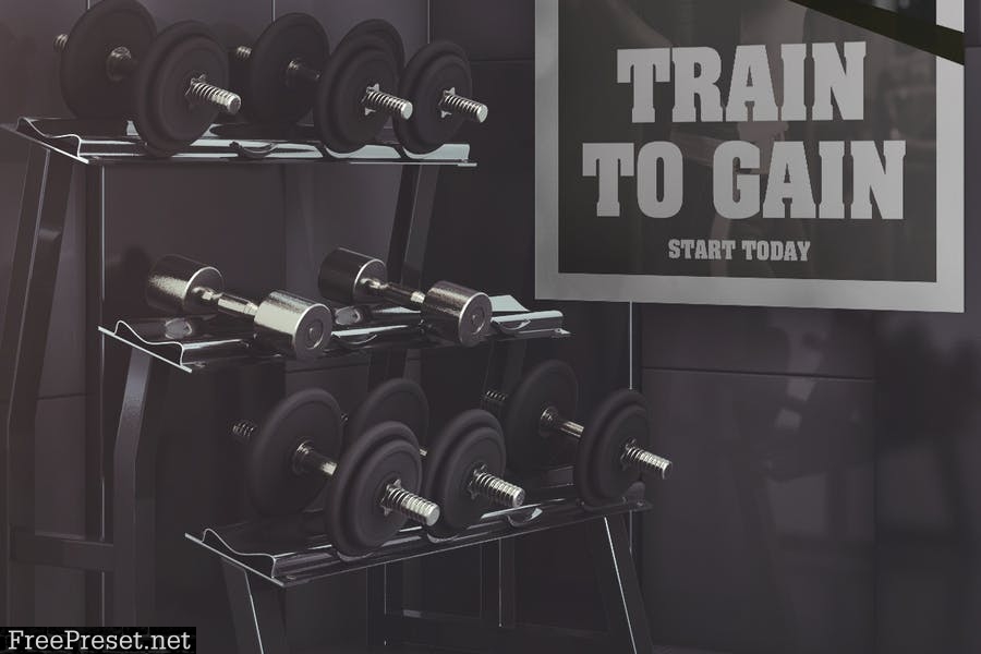 Gym Advertising Mockup