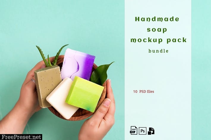 Handmade Soap Bar Mockup Bundle