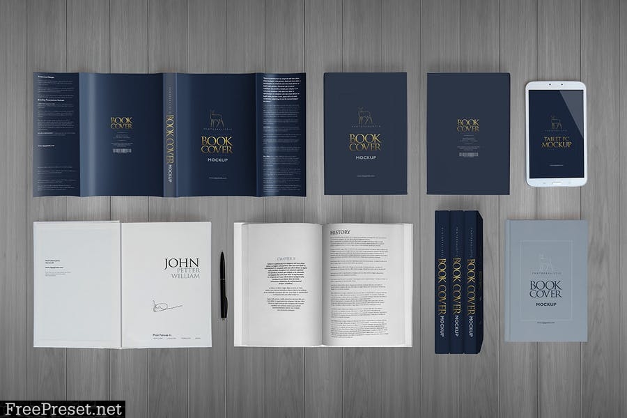 Hardcover Book Mock-Ups