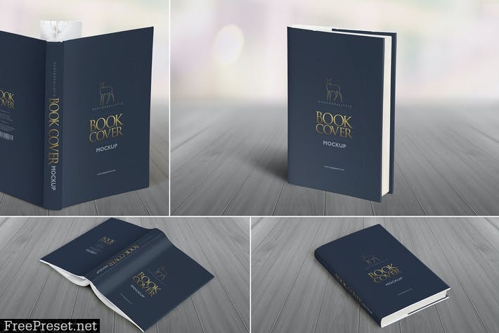 Hardcover Mockups Set JLV8H4