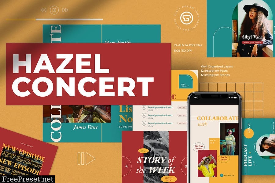 Hazel Concert Podcast Kit UHK9P4B