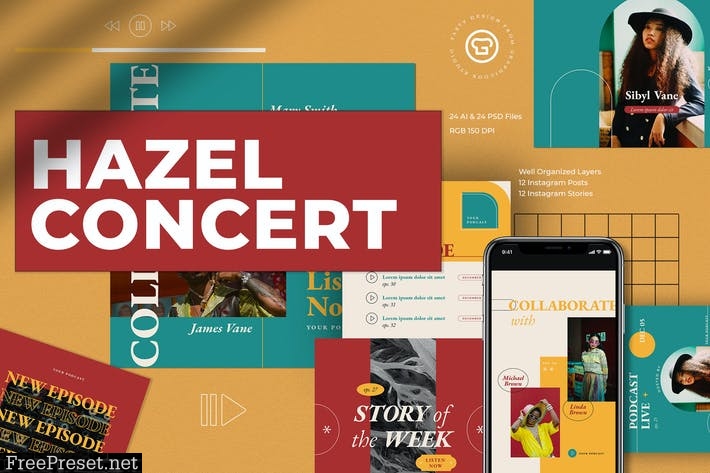 Hazel Concert Podcast Kit UHK9P4B