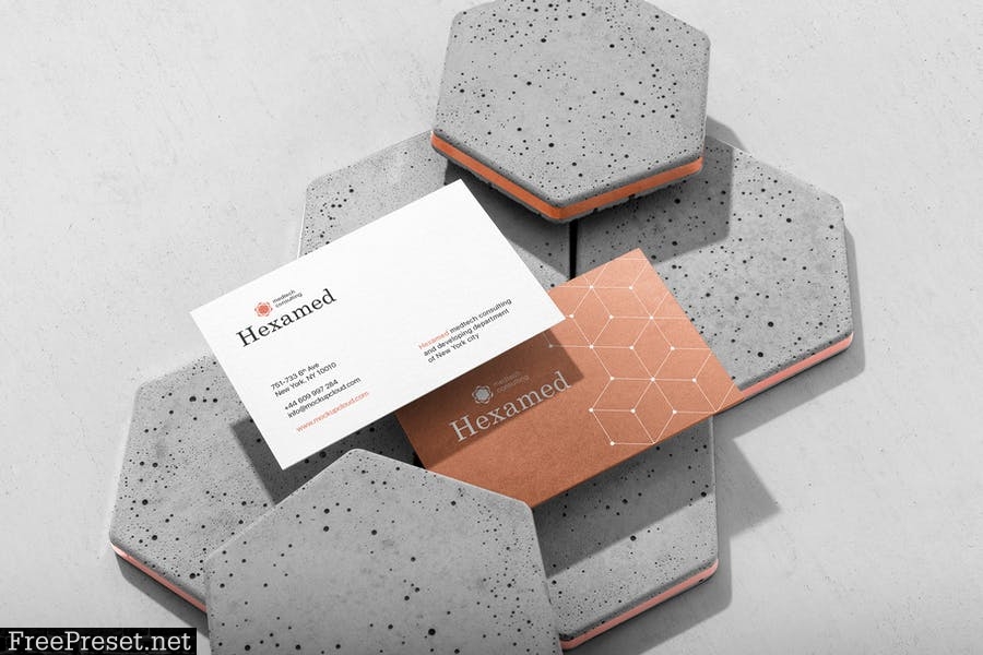 Hexamed Branding Mockup