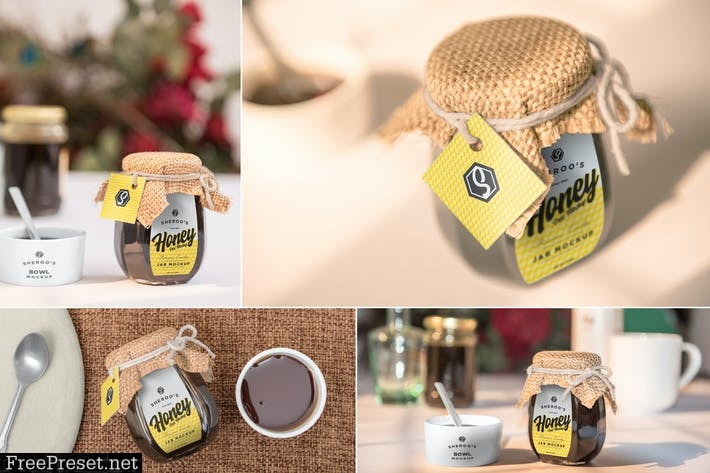 Honey Jar Mockups ZUARCL