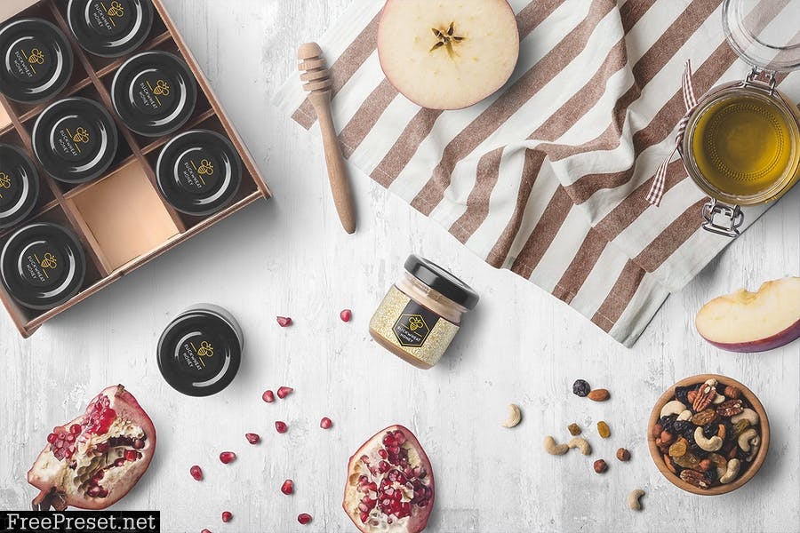 Honey Jar Packaging Mockups