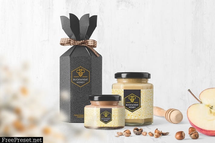 Honey Jar Packaging Mockups