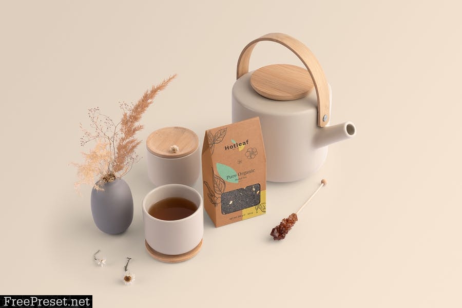 Hotleaf – Teahouse Branding Mockups Vol 1