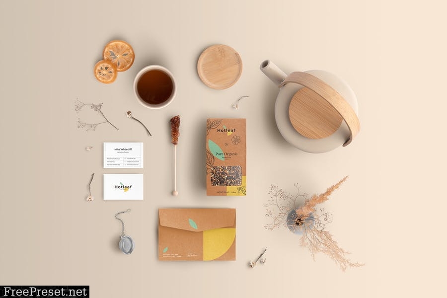 Hotleaf – Teahouse Branding Mockups Vol 1