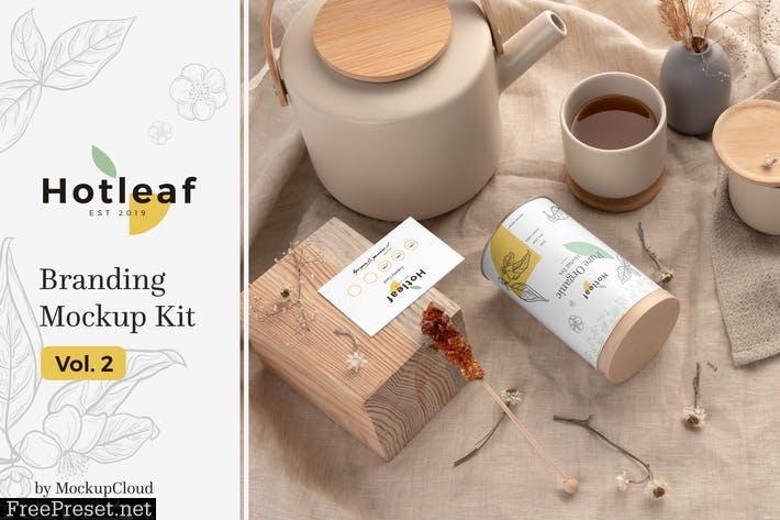 Hotleaf – Teahouse Branding Mockups Vol 2