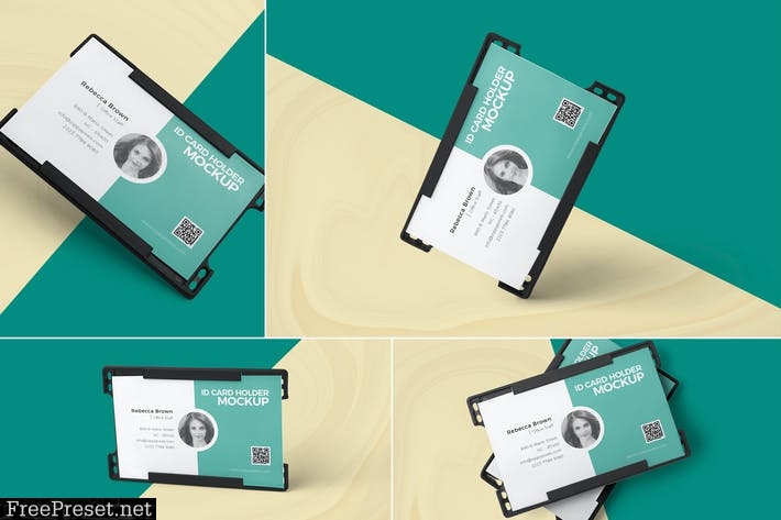 ID Card Holder Mockups