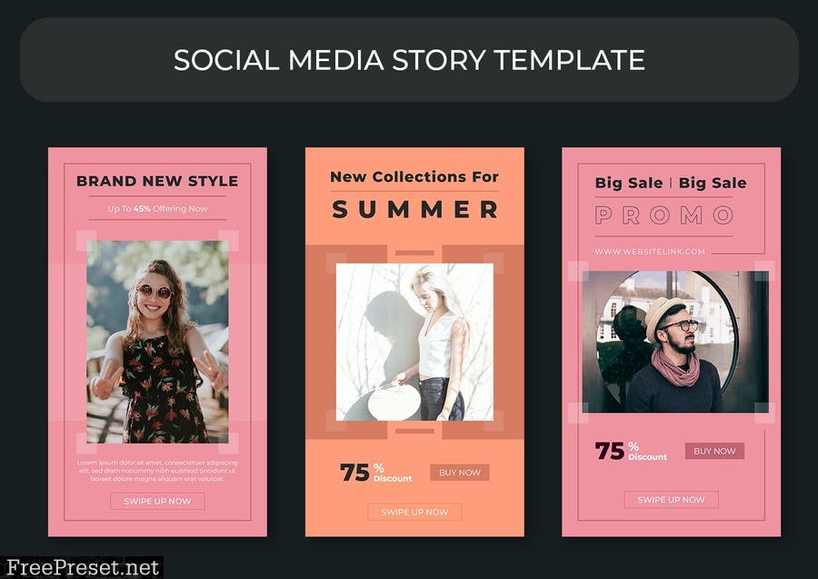 Instagram Story Template Vol 09 FBJSW89