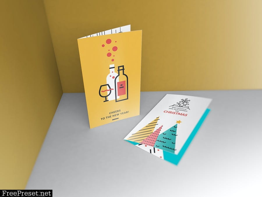 Invitation/ Greeting Card Mockups 6PWYU6