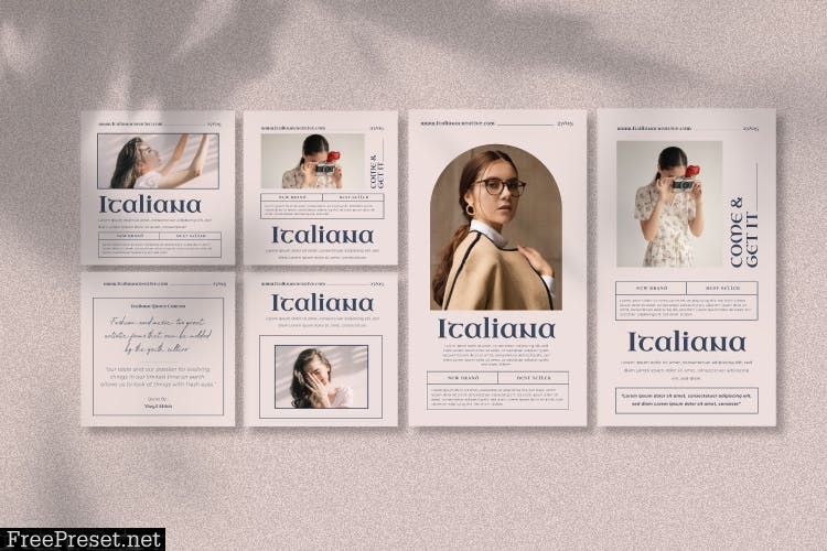 Italiana Instagram Template Vol.2 6H5TXSJ