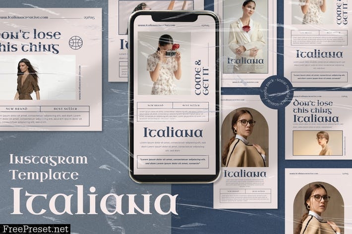 Italiana Instagram Template Vol.2 6H5TXSJ