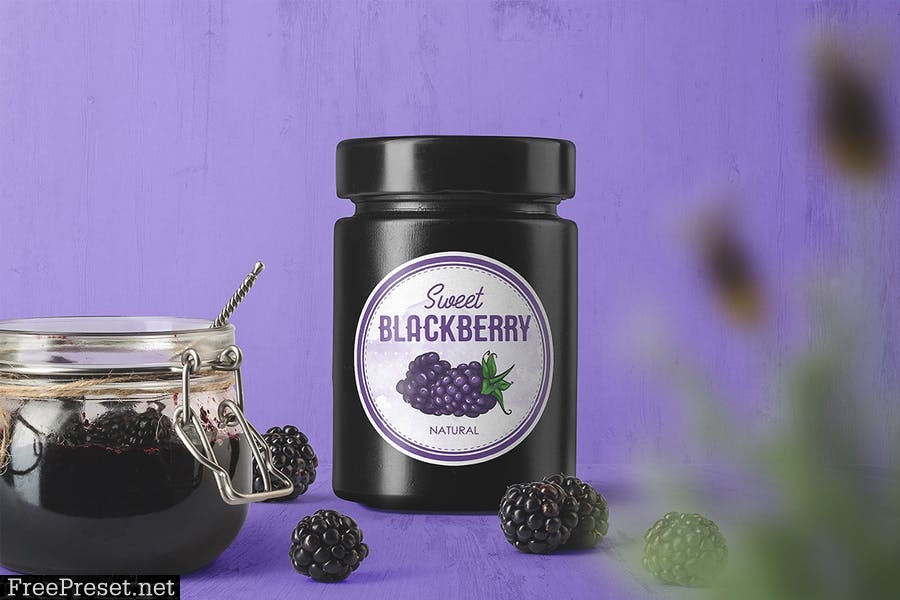 Jam Jar Packaging Mockups