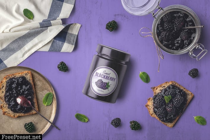 Jam Jar Packaging Mockups