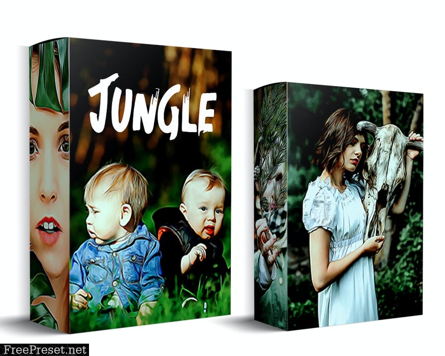 Jungle Painting Photoshop Action DUSBXCF