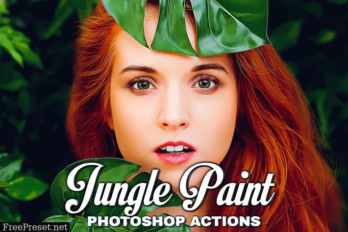 Jungle Painting Photoshop Action DUSBXCF