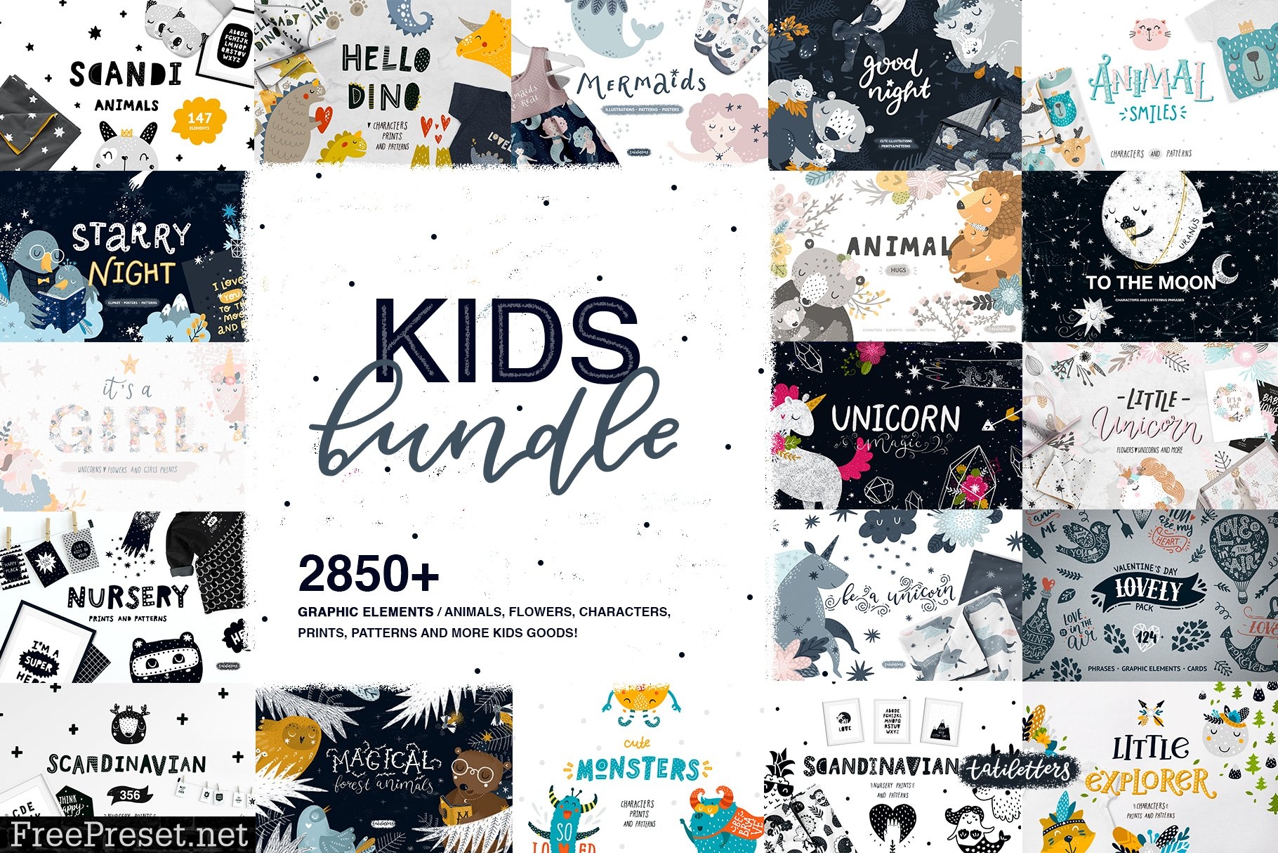 Kids Bundle / Graphic & Patterns 3342752