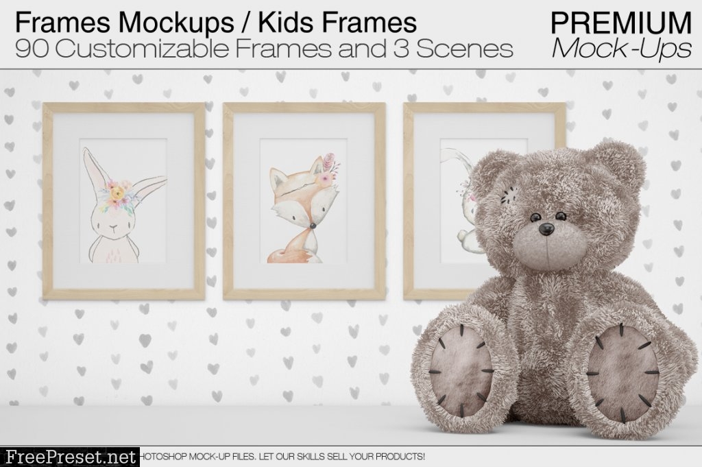 Kids Collection: 85 Projects, 390+ PSD Mock-Ups