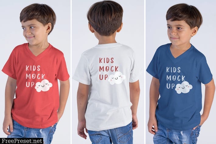Kids Shirt Mock Up 69MV66